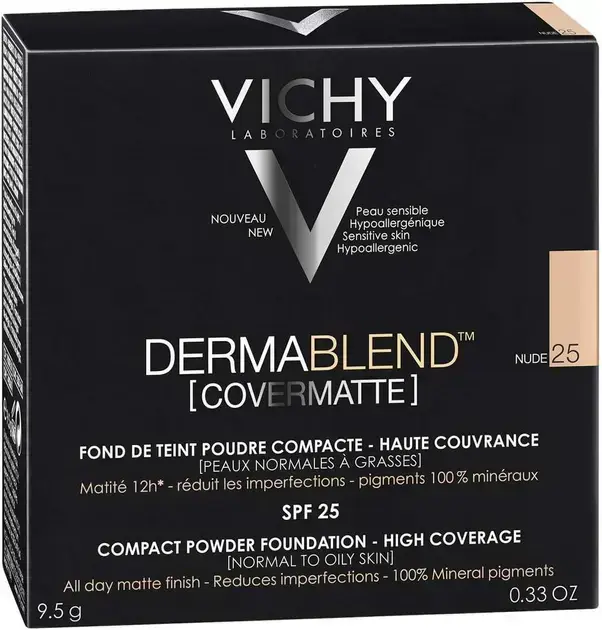 1. Base Compacta Covermatte 25 Nude - Vichy