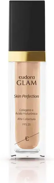 1. Eudora Glam Base Líquida Skin Perfection Cor 00 - Eudora