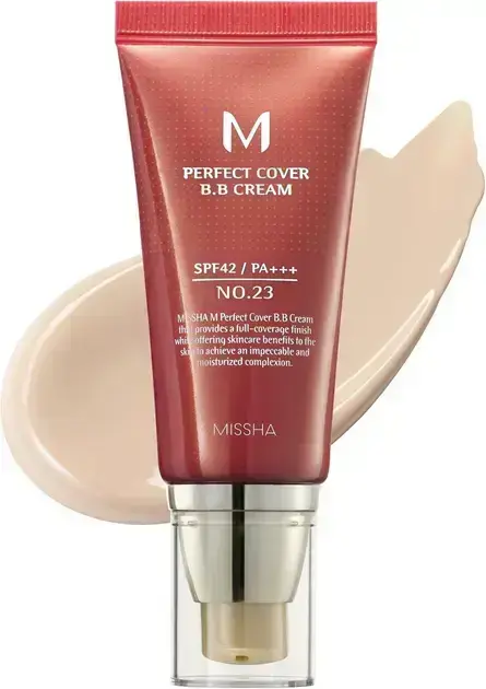 1. Missha Perfect Cover BB Cream Natural Bege 23 - Missha