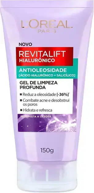 10. Gel de Limpeza Antioleosidade Revitalift - L'Oréal Paris