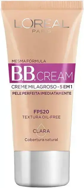 2. Base BB Cream L'Oréal Paris Dermo Expertise Cor Clara FPS 20 - L'Oréal