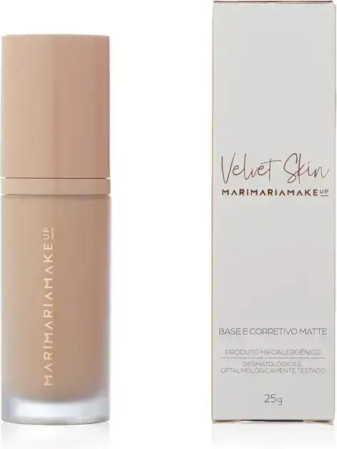 2. Base e Corretivo Matte Velvet Skin Bege Claro 1 - Mari Maria