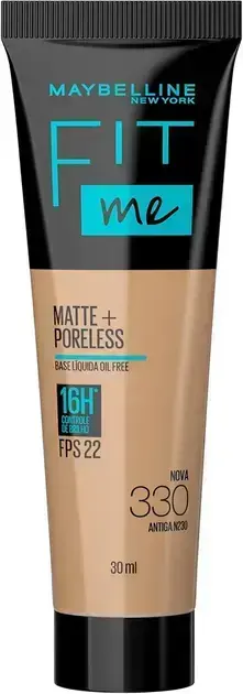 2. Base Líquida Maybelline NY Fit Me Matte FPS 22 - Maybelline