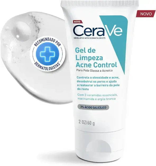 2. Gel de Limpeza Acne Control - CeraVe