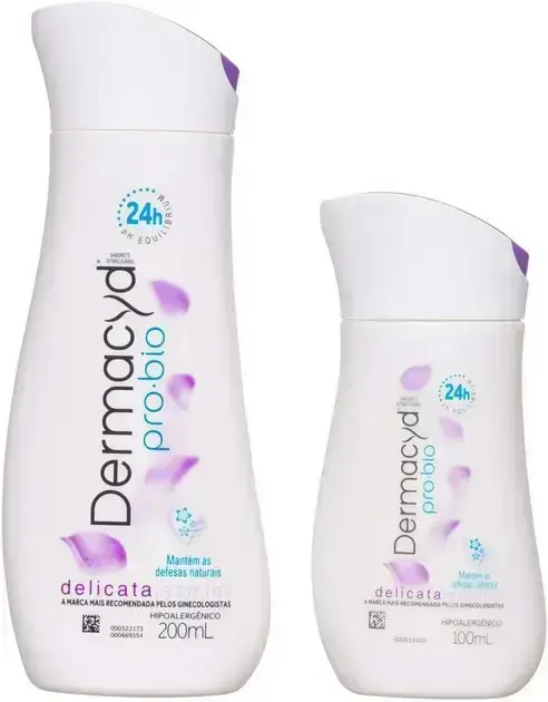 2. Sabonete Íntimo Dermacyd Delicata 24H 200ml + 100ml - Dermacyd