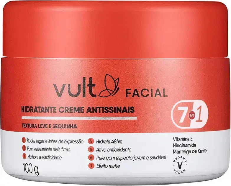 3. Creme Pote Antissinais Facial 100g - VULT