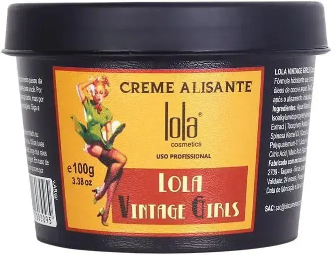 3. Lola Cosmetics Creme Alisante Hair Vintage Girl 100 G - Lola Cosmetics