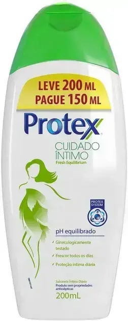 3. Sabonete Íntimo Líquido Protex Cuidado Íntimo Fresh Equilibrium 200ml - Protex