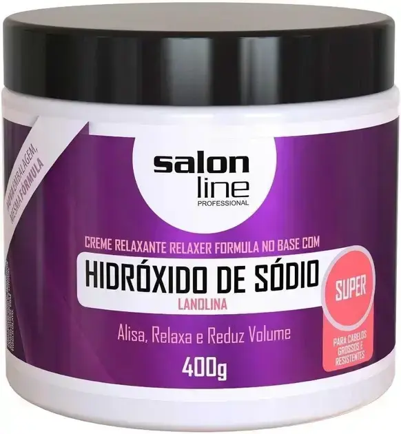 4. Alisante Salon Line Sódio Super 400g - Salon Line