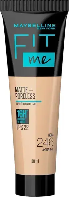 5. Base Líquida Fit Me Matte FPS 22 Cor 246 - Maybelline