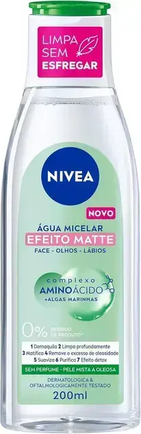 6. Água Micelar 7 em 1 Efeito Matte 200ml - NIVEA