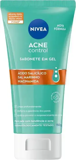 6. Sabonete Facial em Gel Acne Control - NIVEA