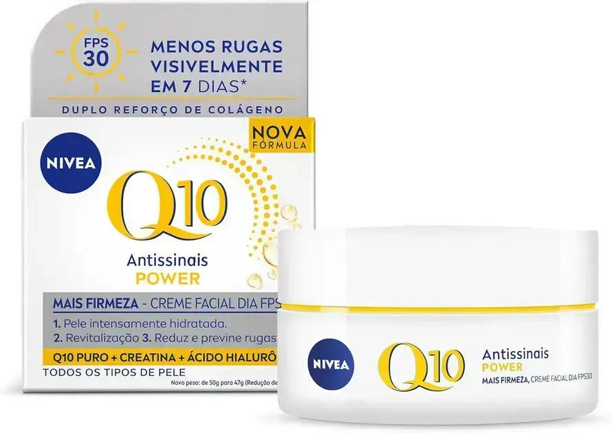 7. Creme Facial Antissinais Q10 Power Dia FPS 30 50g - NIVEA