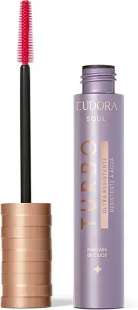 7. Máscara Cílios Turbo Ultra Resistente - Eudora Glam