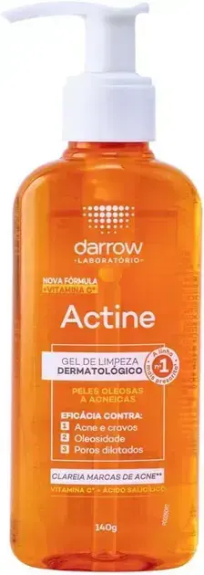 8. Gel de Limpeza Actine com Vitamina C - Darrow