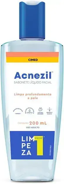 9. Sabonete Líquido Facial Acnezil - Acnezil