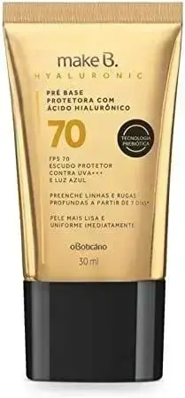 1. Base Líquida Protetora Hyaluronic FPS70 Cor 10 - O Boticário