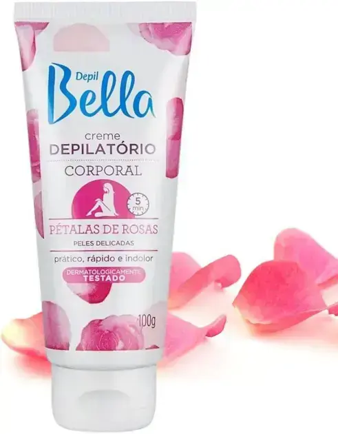 5. Creme Depilatório Corporal Pétalas 100g - Depil Bella